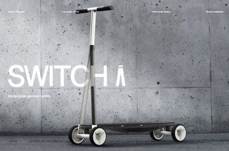 Switch Multipurpose Personal Vehicle – e-Kickscooter and e-Skateboard in One