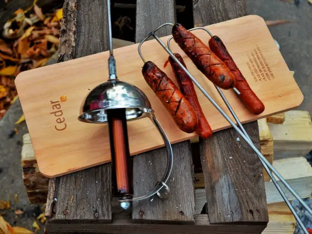 Roasting in Style with Sword Campfire Roaster