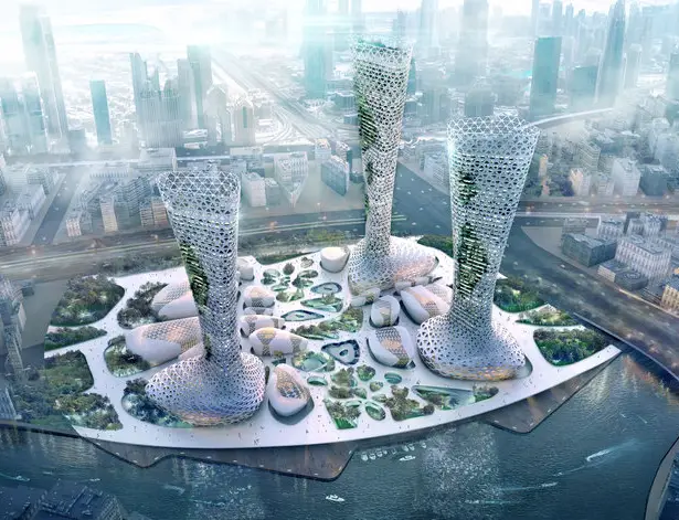 The Symbiotic Towers by Amorphous Studio