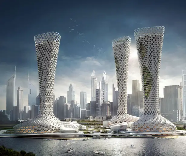 The Symbiotic Towers by Amorphous Studio