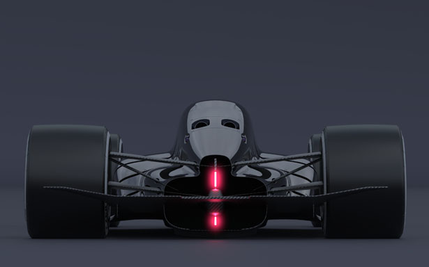 T1 Turbine Closed Cockpit Racecar Concept by Andries Van Overbeeke