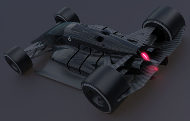 T1 Turbine Closed Cockpit Racecar Concept by Andries Van Overbeeke