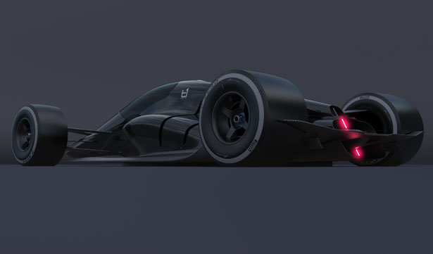 T1 Turbine Closed Cockpit Racecar Concept by Andries Van Overbeeke