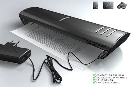 tScan portable scanner concept