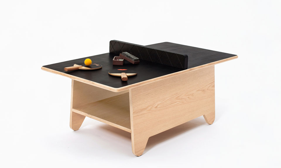 Table Tennis Coffee Table by Huzi Design