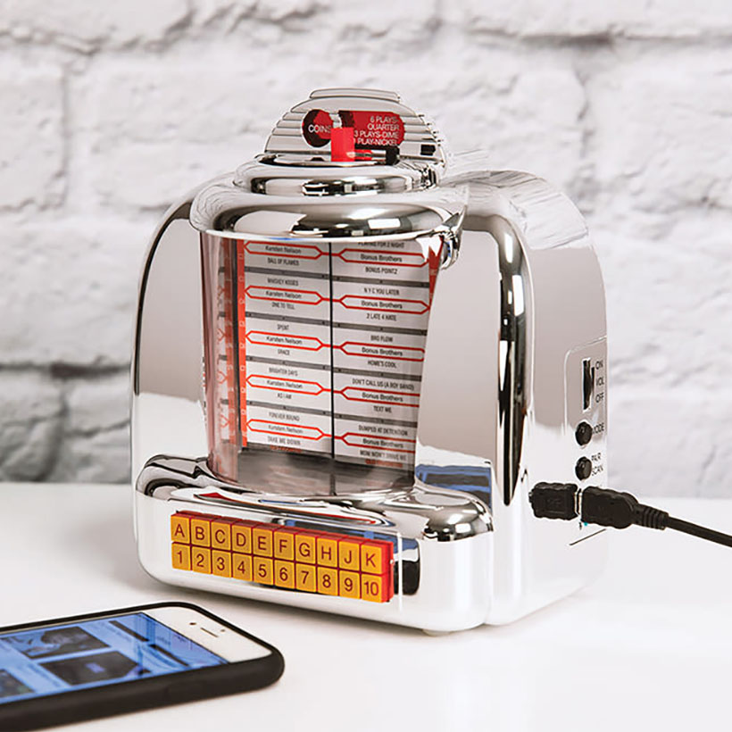 Tabletop Diner Jukebox Radio with Bluetooth