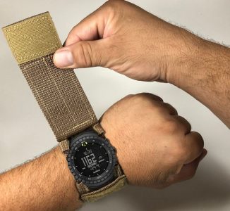 Tactical Military Watchband Cover Protects Watch Screen Against Harsh Environments