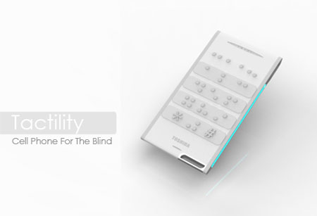 tactility cell phone for blind people