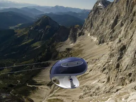 Taiyou Solar-Powered Lift System for Sightseeing in Any Mountainous Area with Lots of Sun