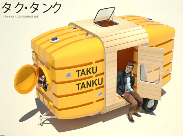 Taku Tanku Traveling Little House by Stereo Tank and Takahiro Fukuda