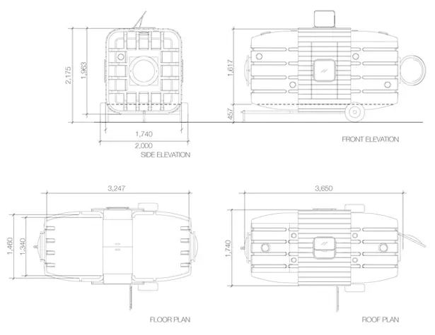 Taku Tanku Traveling Little House by Stereo Tank and Takahiro Fukuda