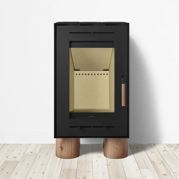 Tek Lumber Wood Stove by Inngage Design