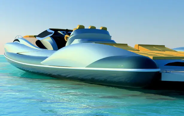 Tender Capri 13m Boat by Alessandro Pannone Architect