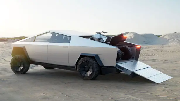 Tesla Cybertruck - Futuristic Electric Pickup Truck