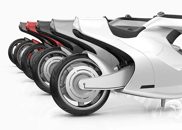 Tesla Model M Motorcycle Concept by James Gawley