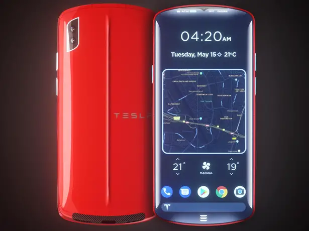 Tesla Model P Smartphone Concept by Martin Hajek