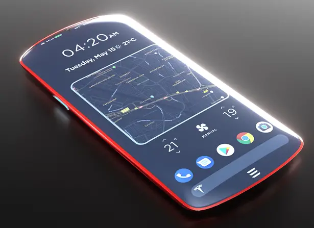 Tesla Model P Smartphone Concept by Martin Hajek