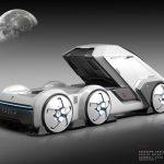 Futuristic Space Tesla Truck by Alexander Imnadze Baldini