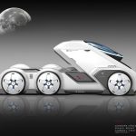 Futuristic Space Tesla Truck by Alexander Imnadze Baldini