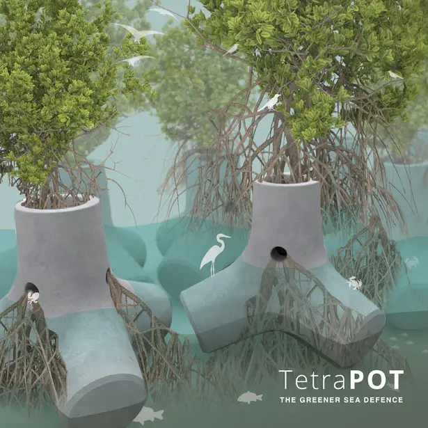 Tetrapot Greener Sea Defense by Sheng-Hung Lee and Wan Kee Lee