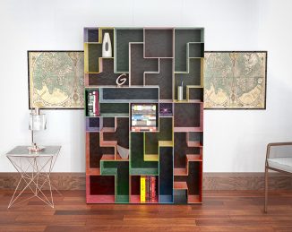 Tetris Inspired Aluminum Bookcase Gives You Freedom to Organize Your Bookshelf