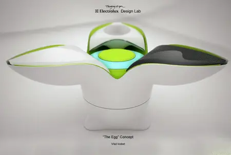 the egg futuristic concept kitchen