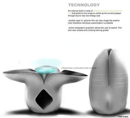 the egg futuristic concept kitchen