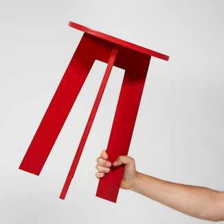 Emergency Stool Looks Like a Wall Art Object