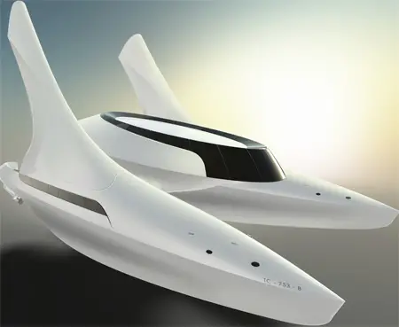 futuristic enso yacht