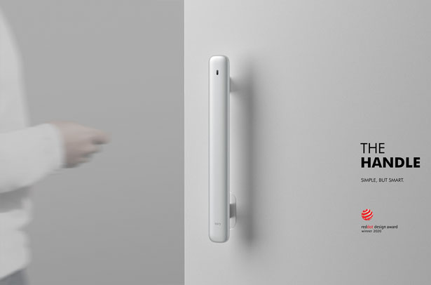 The Handle - Minimalist Smart Door Lock Handle by Wayne Lu and Wenjie Zheng