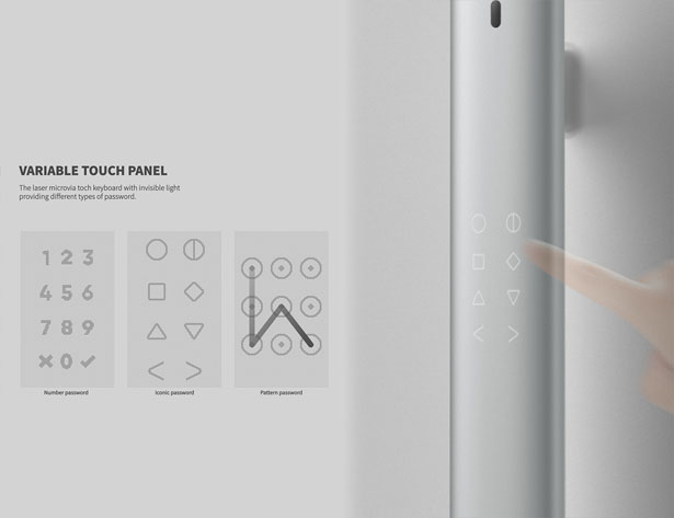 The Handle - Minimalist Smart Door Lock Handle by Wayne Lu and Wenjie Zheng