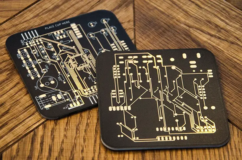 The Original: Set of 2 Coasters in PCB-design