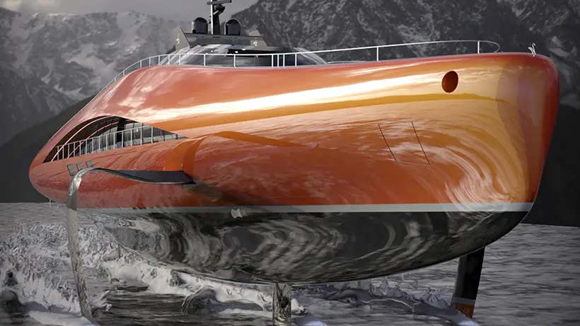 Plectrum Concept Superyacht Is Powered by Unique Foiling System