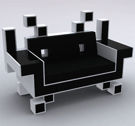 space invader couch