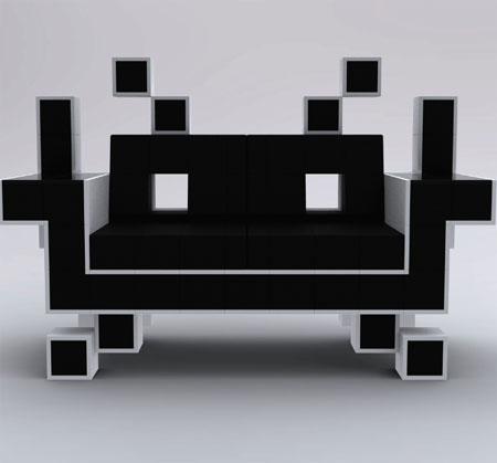 space invader couch