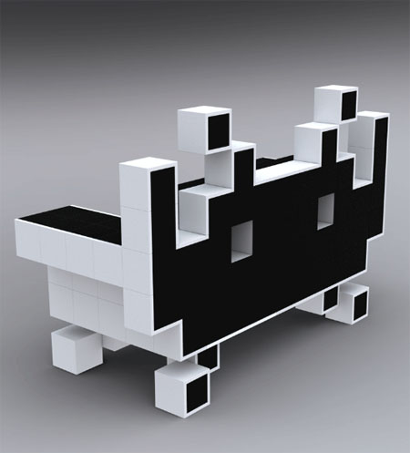 space invader couch