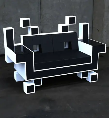 space invader couch