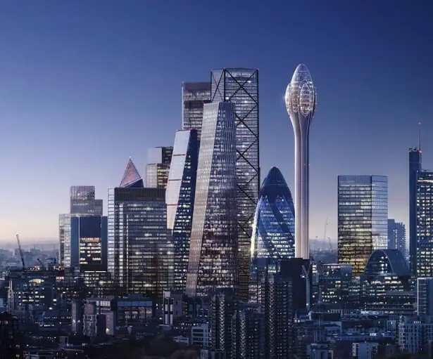 The Tulip: Futuristic Public Cultural and Tourist Attraction Proposal for The City of London