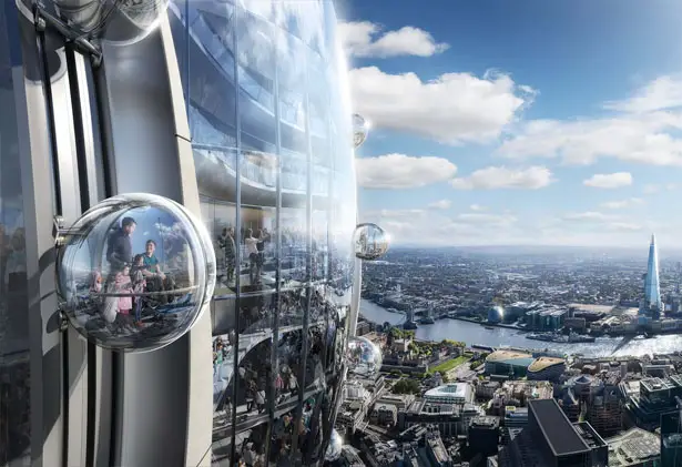 The Tulip: Futuristic Public Cultural and Tourist Attraction Proposal for The City of London