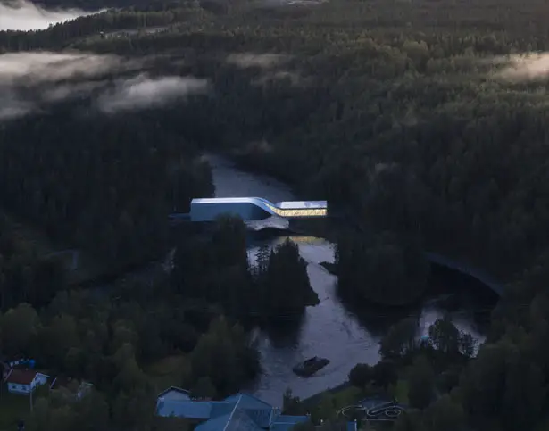 The Twist Bridge at Kistefos Sculpture Park In Norway by BIG