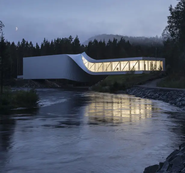 The Twist Bridge at Kistefos Sculpture Park In Norway by BIG