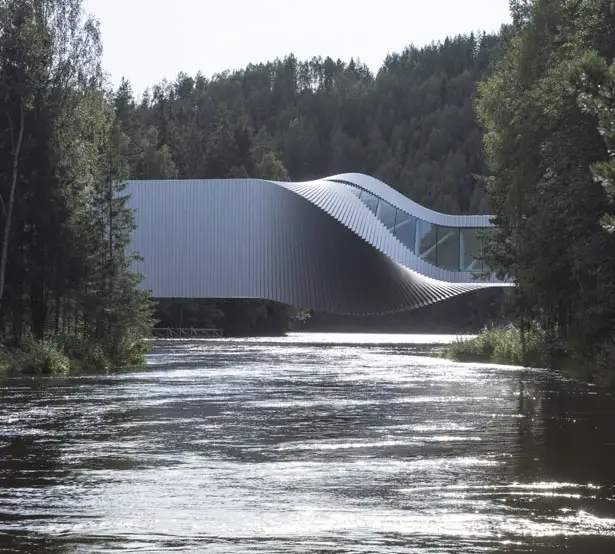 The Twist Bridge at Kistefos Sculpture Park In Norway by BIG