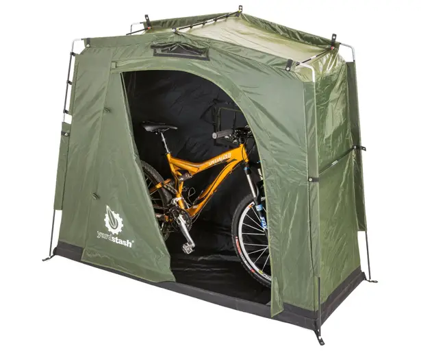 The YardStash III - Portable, Space Saving Outdoor Bike Storage