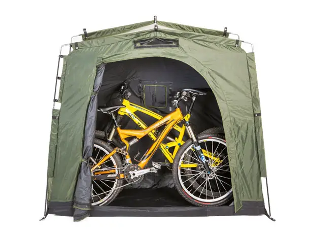 The YardStash III - Portable, Space Saving Outdoor Bike Storage