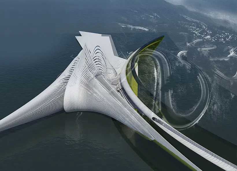 Thermodynamic Wind Turbine Chapel and Club by Margot Krasojevic