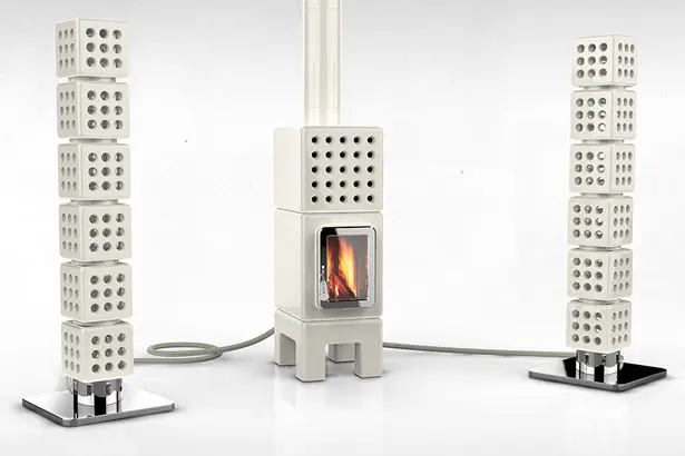 ThermoStack Stove Centered Heating System by Adriano Design