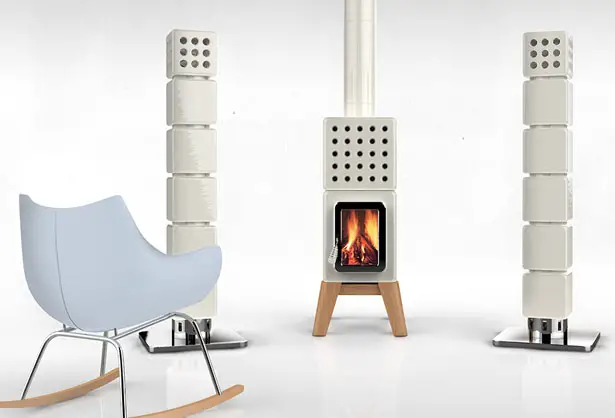 ThermoStack Stove Centered Heating System by Adriano Design