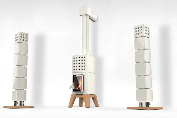 ThermoStack Stove Centered Heating System by Adriano Design