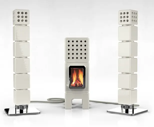 ThermoStack Stove Centered Heating System by Adriano Design