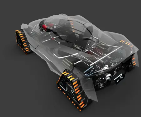 think frost futuristic car concept